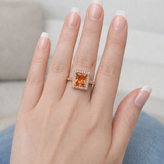 Zircon Ring-265 (Golden)