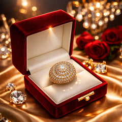 Zircon Ring-268 (Golden)