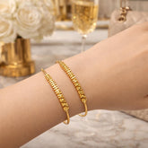 Adjustable Adult Bangle-110 (Golden)
