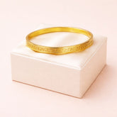Stainless Steel Kara Bracelet-29 (Golden)