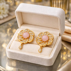 Zircon Earring-150 (Pink)