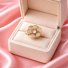 Zircon Ring-292 (Golden)