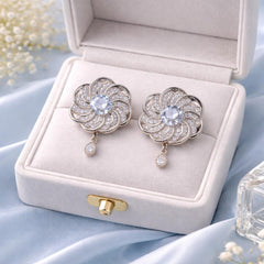 Zircon Earring-150 (Silver)
