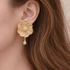 Zircon Earring-150 (White)