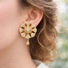Zircon Earring-156 (Golden)