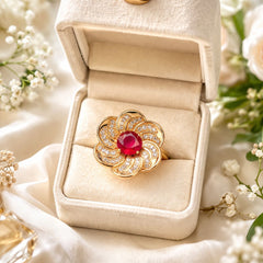 Zircon Ring-288 (Maroon)