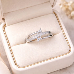 Zircon Silver Rings (Pack of 5)