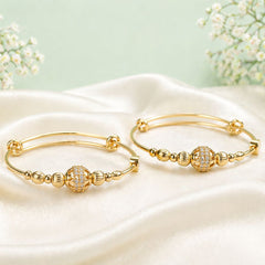 Adjustable Kashmiri Bangle-121 (Golden)