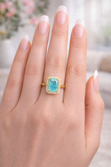 Zircon Ring-346 (Mint Green)