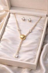 Zircon Locket Set-162 (Golden)