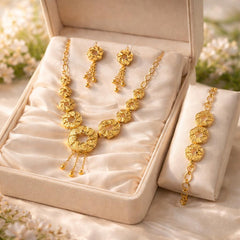Madrasi Locket Set With Bracelet-02 (Golden)