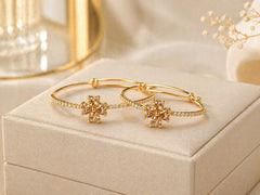Adjustable Kashmiri Bangle-130 (Golden)