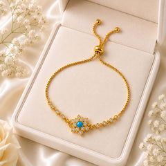 Adjustable Bracelet-264 (Ferozi)