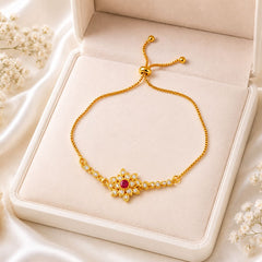 Adjustable Bracelet-264 (Maroon)