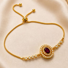 Adjustable Bracelet-265 (Maroon)