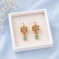 Zircon Hoop Bali-225 (Mint green)