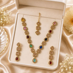Zircon Necklace-54 (Multi)