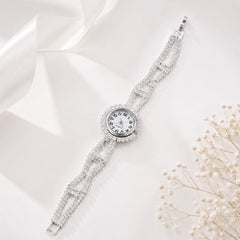 Zircon Ladies Watch-03 (Silver)