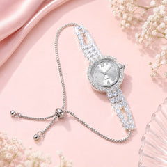 Zircon Adjustable Watch-01 (Silver)