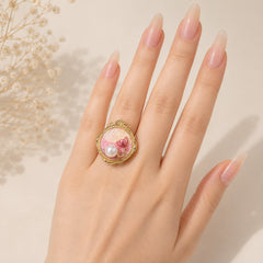 Stainless Steel Risen Ring-222 (Golden)
