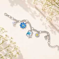 Stainless Steel Charm Bracelet-05 (Silver)