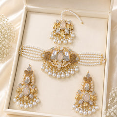 Turkish Choker Set-06 (Pearl)