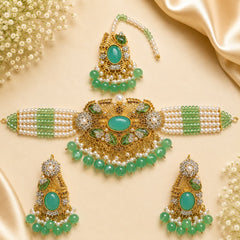 Turkish Choker Set-07 (Mint Green)
