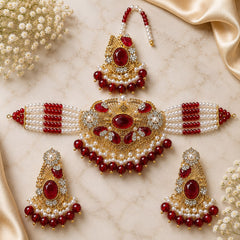 Turkish Choker Set-07 (Red)