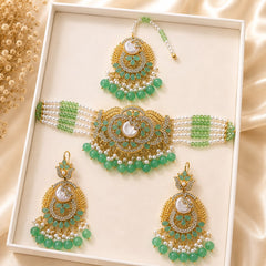 Turkish Choker Set-03 (Mint Green)