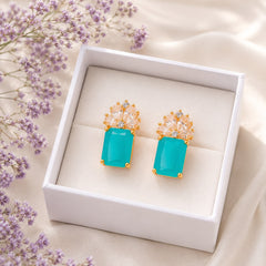 Zircon Earring-229 (Ferozi)