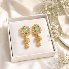 Zircon Jhumki-104 (Mint Green)
