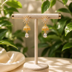 Zircon Jhumki-103 (White)