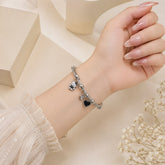 Stainless Steel Charm Bracelet-10 (Silver)