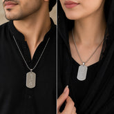 Labbaik Ya Hussain Locket for Boys & Girls (Silver)