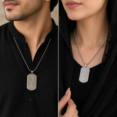 Labbaik Ya Hussain Locket for Boys & Girls (Silver)