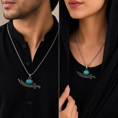 Zulfiqar Chain Locket for Boys & Girls (Ferozi)