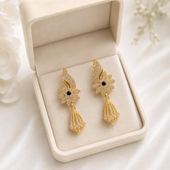 Zircon Earring-232 (Black)
