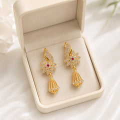 Zircon Earring-232 (Pink)
