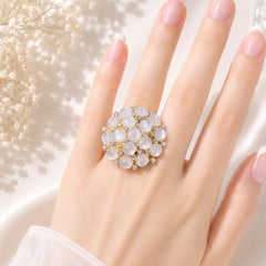 Zircon Ring-398 (Golden)