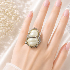 Baroque Pearl Ring-01 (Silver)