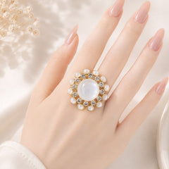 Baroque Pearl Ring-05 (Golden)