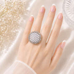 Baroque Pearl Ring-06 (Silver)