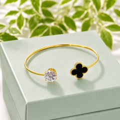 Adjustable Kara Bracelet-36 (Golden/Black)