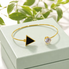 Adjustable Kara Bracelet-38 (Golden/Black)