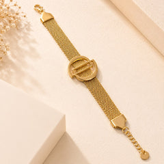 Stainless Steel Bracelet-11 (Golden)