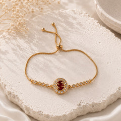 Adjustable Bracelet-281 (Maroon)