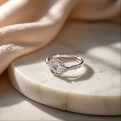 Zircon Ring-414 (Silver)