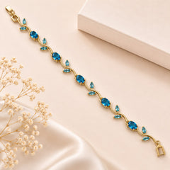 Tulip Bracelet (Golden/Blue)