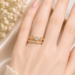 Zircon Ring-436 (Golden)