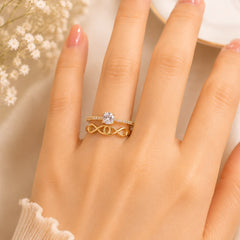 Zircon Ring-449 (Golden)